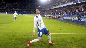 Enric, el pichichi blanquiazul del año