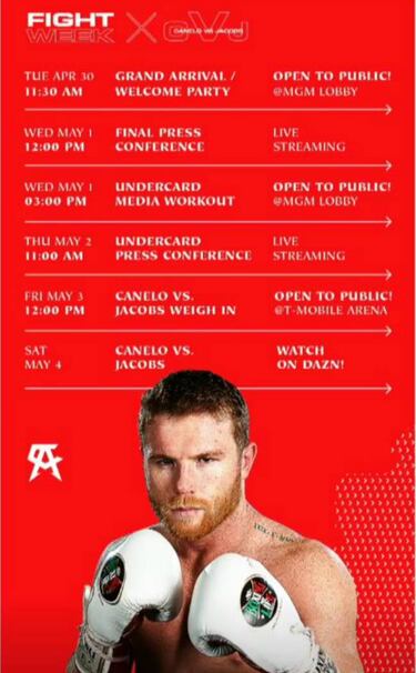 Canelo viaja a Las Vegas con llamativa y costa pijama