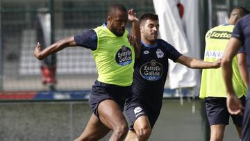 Sidnei con el Deportivo.