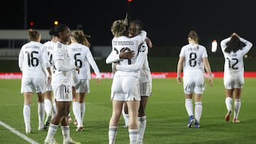18/02/26 PARTIDO FUTBOL FEMENINO
WOMENS CHAMPIONS LEAGUE PALYOFF VUELTA
REAL MADRID - PARIS FC
PRIMER GOL NAOMIE FELLER 1-0 ALEGRIA