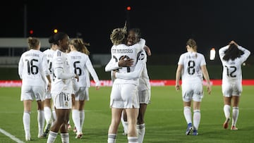 18/02/26 PARTIDO FUTBOL FEMENINO
WOMENS CHAMPIONS LEAGUE PALYOFF VUELTA
REAL MADRID - PARIS FC
PRIMER GOL NAOMIE FELLER 1-0 ALEGRIA
