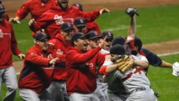 Celebración de los Cardinals.