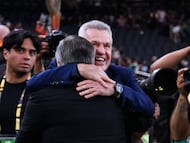 Javier Aguirre head coach of Mexico and Miguel Herrera head coach of Costa Rica during the Group Stage - Group A match between Mexico vs Costa Rica as part of the 2025 CONCACAF Gold Cup at Allegiant Stadium, on June 22, 2025 on Las Vegas, Nevada, United States.