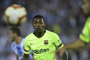 Malcom parece no llegar a conseguir un rol importante el club azulgrana. Costó 41 millones de euros y únicamente ha disputado 25 minutos defendiendo la camiseta del club catalán (frente al Leganés y Valladolid) 