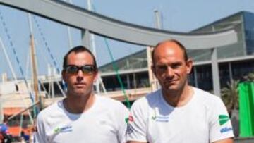 <b>GRAN DÚO. </b>Iker y Xabi ante su reto oceánico.