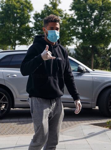 Mariano durante las pruebas médicas realizadas esta mañana en la Ciudad Deportiva del Real Madrid. 