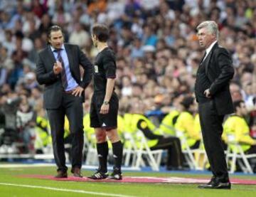 Pizzi y Ancelotti.