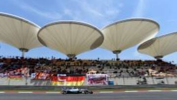 Lewis Hamilton en el GP de China 2015.