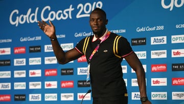 Usain Bolt, durante su rueda de prensa en los Juegos de la Commonwealth de Gold Coast (Australia).