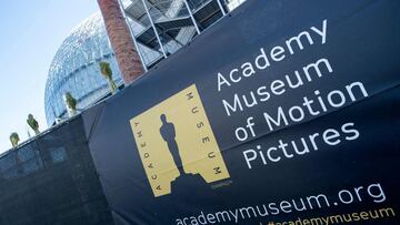 (FILES) In this file photo a general view is seen  the Academy Museum of Motion Pictures Museum in Los Angeles, California on February 7, 2020. - Los Angeles&#039; long-awaited Academy Museum of Motion Pictures will tackle the Oscars&#039; &quot;problemat