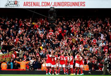 62 jugadores han defendido la camiseta del Arsenal en los últimos 5 años.
