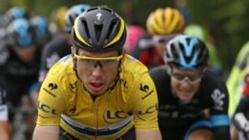 El alemán Tony Martin, maillot amarillo del Tour de Francia.