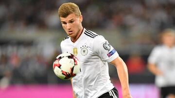 STUTTGART, GERMANY - SEPTEMBER 04: Timo Werner of Germany during the FIFA 2018 World Cup Qualifier between Germany and Norway at Mercedes-Benz Arena on September 4, 2017 in Stuttgart, Baden-Wuerttemberg. (Photo by Sebastian Widmann/Bongarts/Getty Images)