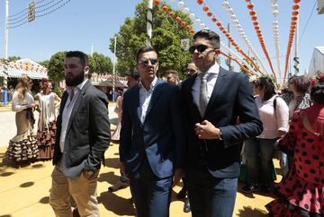 Los jugadores del Betis disfrutan de la Feria de Abril