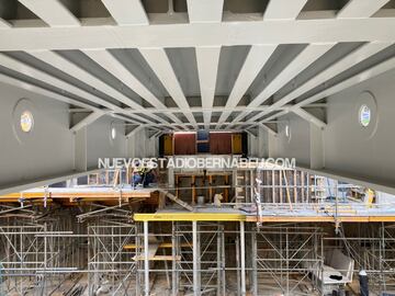 El avance de las obras del estadio Santiago Bernabéu