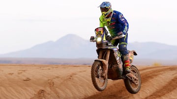 Joan Pedrero (Sherco) en el Dakar 2018. 