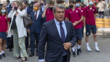 Laporta arenga a la plantilla a "competir" ante el Bayern