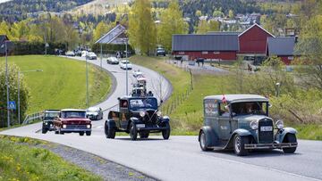 Desfile de clásicos el día de la Constitución de Noruega