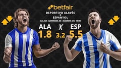 Deportivo Alavés vs. RCD Espanyol: horario, dónde ver, pronósticos y clasificación