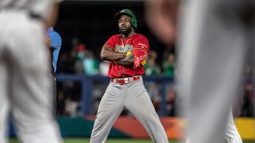 Miami (United States), 20/03/2023.- Mexican left fielder Randy Arozarena stands on second base during the 2023 World Baseball Classic semifinals match between Mexico and Japan at loanDepot park baseball stadium in Miami, Florida, USA, 20 March 2023. (Japón, Estados Unidos) EFE/EPA/CRISTOBAL HERRERA-ULASHKEVICH
