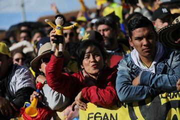 Zipaquirá recibe al campeón del Tour de Francia, Egan Bernal. Estas son algunas de las imágenes que se lleva a cabo en la Plaza de Los Comuneros.