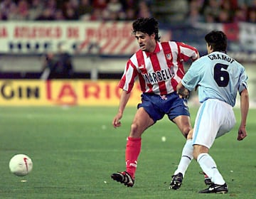 (1993-98) El genial centrocampista se convirtó en el creador de juego ofensivo del Atleti en su época. Para el recuerdo su regate a Nadal el año que el Atleti consiguió doblete de Liga y Copa (1995-96).