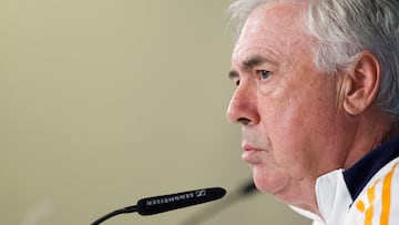 Press conference with Real Madrid coach Carlo Ancelotti prior to the Intercontinental Cup final against Mexican side CF Pachuca.