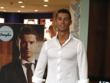 The Portuguese player at a promotional event in Madrid today.