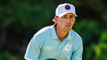 Spain�s David Puig looks on during the Australian PGA Championship at Royal Queensland Golf Club in Brisbane on November 30, 2025. (Photo by Patrick HAMILTON / AFP) / --IMAGE RESTRICTED TO EDITORIAL USE - STRICTLY NO COMMERCIAL USE--