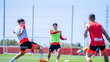 Entrenamiento del Mallorca.