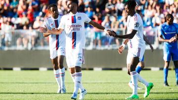 Aouar, esta pretemporada con el Lyon.