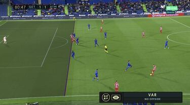 La polémica del Getafe-Atlético: el VAR dice que no hay fuera de juego de Suárez