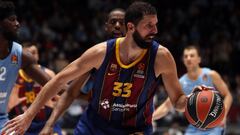 St. Petersburg (Russian Federation), 09/10/2020.- Nikola Mirotic of FC Barcelona in action during the Euroleague basketball match between BC Zenit St. Petersburg and FC Barcelona in St. Petersburg, Russia, 09 October 2020. (Baloncesto, Euroliga, Rusia, San Petersburgo) EFE/EPA/ANATOLY MALTSEV