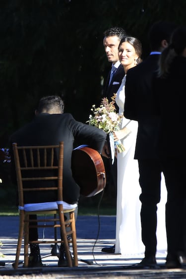 El tenista español Roberto Bautista tras ganar la Copa Davis ha dado el sí quiero a Ana Bodí finca Mas de Lucía en la localidad castellonense de Nules.