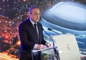 El Real Madrid presentó en el Palco VIP del Santiago Bernabéu con su presidente a la cabeza, Florentino Pérez, la reforma del estadio blanco, que se extenderá durante los próximos tres años y medio.