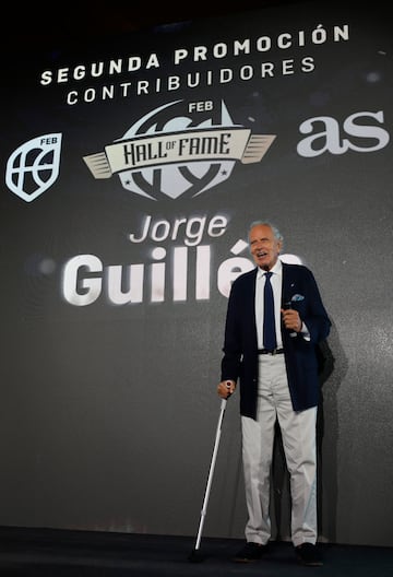 Jorge Guillén, en la gala del Hall of Fame del baloncesto español de 2022.






