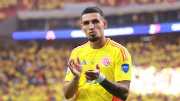 Daniel Muñoz anotó el primer gol de Colombia en la Copa América. Lo hizo en la victoria 2-1 sobre Paraguay.