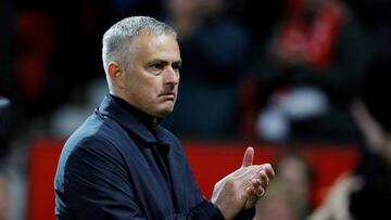 Jos&eacute; Mourinho, entrenador del Manchester United.