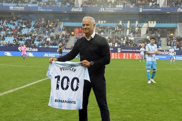 Pellicer cumplió su partido 100 como entrenador ante el Eldense el año pasado en Copa.