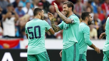 1x1 del Madrid: Hazard se conecta a Benzema y Marcelo