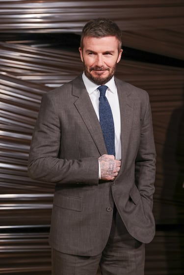 David Beckham asiste al desfile de Boss durante la Semana de la Moda de Milán Otoño/Invierno 2026/2027.