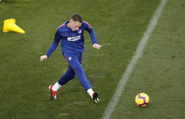 Atlético de Madrid - Barcelona: Entrenamientos previos