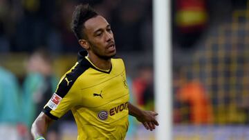 Aubameyang, durante un partido.