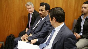 Imagen de Abdullah Al Thani durante el juicio con BlueBay.