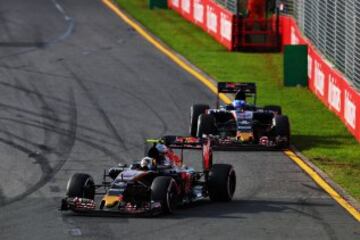 Carlos Sainz por delante de Max Verstappen.