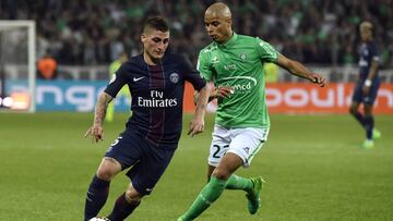 Verratti con el PSG.