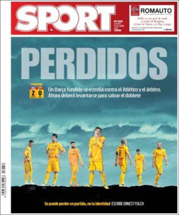 Portadas de la prensa mundial