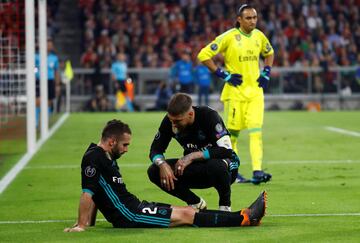 Sergio Ramos con Dani Carvajal lesionado.