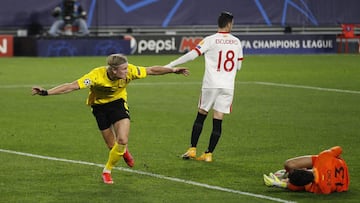 Resumen y goles del Sevilla vs Dortmund de la ida de octavos de final de la Champions League