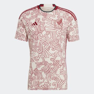 A cream shirt with Mixtec and Aztec art with green and deep red trimmings could have gone horribly wrong, but this is a work of art and impossible to get hold of selling out everywhere!